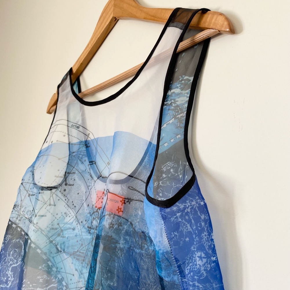 Clover Canyon Sheer Organza Zodiac Dress